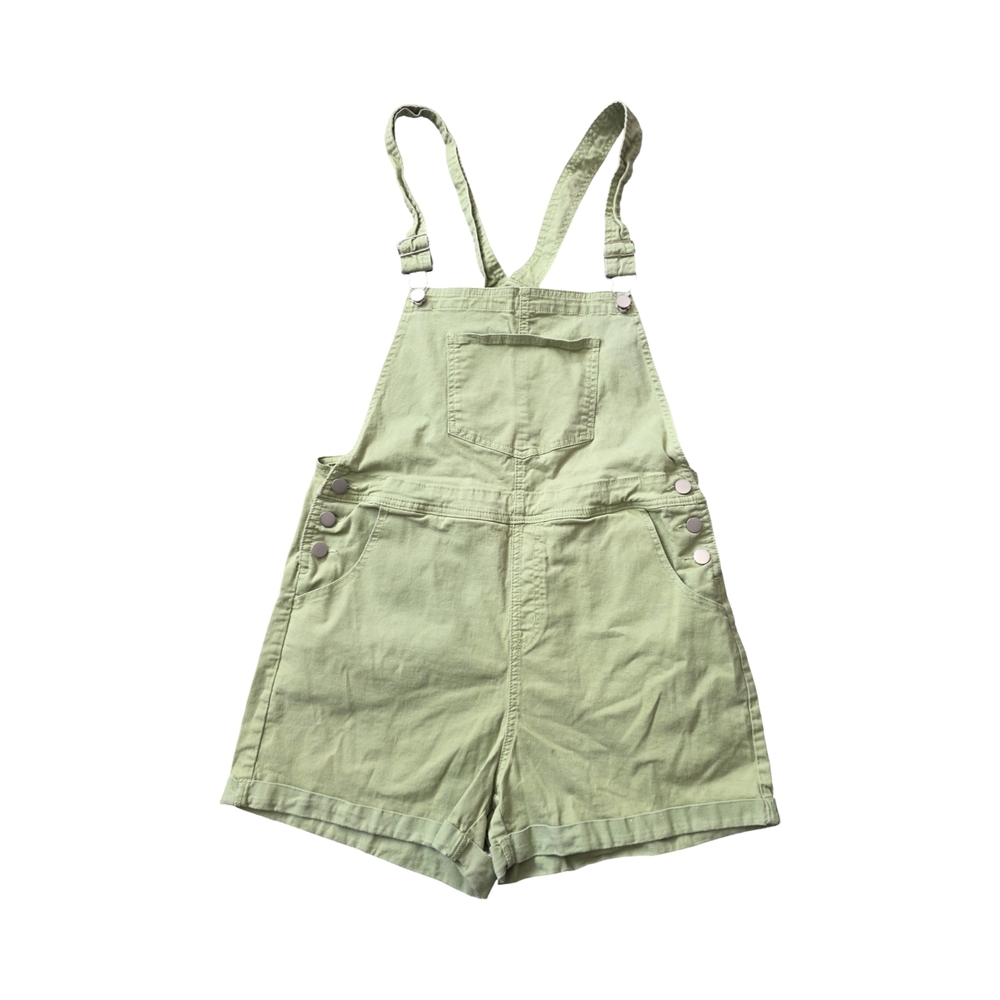 Light Green Women's Short Overalls
